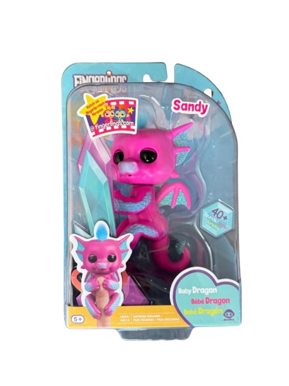 Figerlings Interactive Baby Dragon Sandy 40+ Sounds